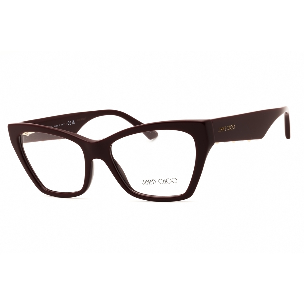 Jimmy Choo JC3021H Eyeglasses Red Acetate Cat-Eye